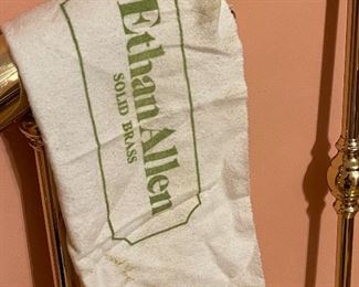 Ethan Allen solid brass iron bed