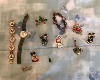 Vintage Christmas pins