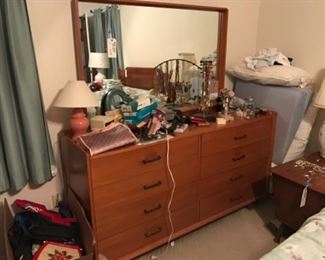 Mid Century Modern dresser with mirror