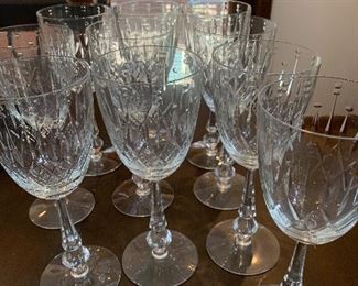 Fine crystal wine & champagne glasses
