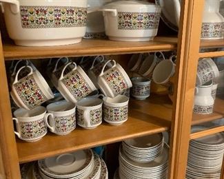 FIREGLOW pattern by Royal Doulton Set of dishes china with MANY SERVING pieces