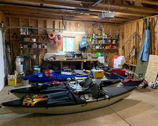 Kayaks, ladders, Snowblower, Lawn Mower, Coolers ...