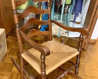 Vintage Rocker with Cain seat