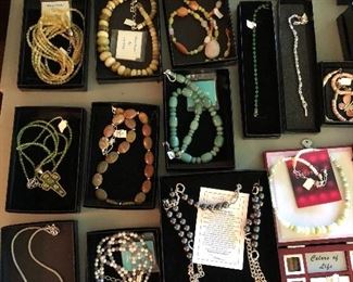 Costume jewelry - includes sterling silver pieces as well! Mine Finds by Jay King, Technibond and Real Collectibles by Adrienne.