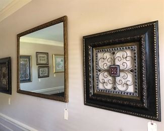 Mirrors and decorative plaques