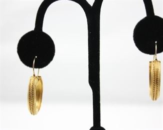 22K Yellow Gold Earrings