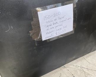 Grab Bag of 150-200 Works on Paper. Original Watercolors, Original Drawings, Vintage Etchings and more. $2000 for everything (not for individual sale)