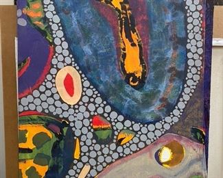 Sergio Zenteno Abstract on Canvas $900