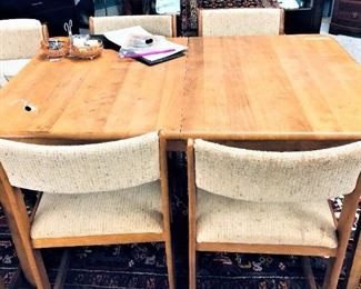 Hidden Leaf Maple Table with 6 Chairs