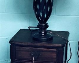 Lamp, One Drawer Table