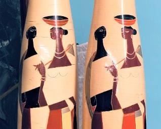 Mid Century Lamp Bases (Pair)