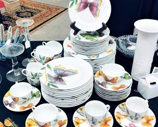 Neiman Marcus Butterfly Dishes - 72 Pieces