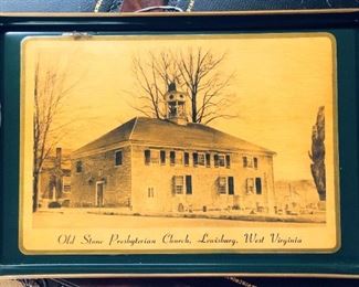 Old Stone Church Lewisburg WV Tray