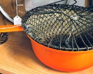 Veggie Basket and French Cast Iron Pan