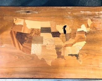Wood from Every State Coffee Table Detail