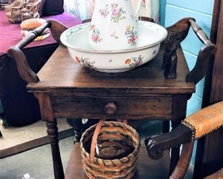 Washstand, Washbowl and Pitcher, Etc.