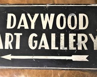 Daywood Art Gallery Sign