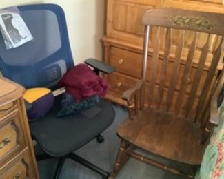 office chair and rocker