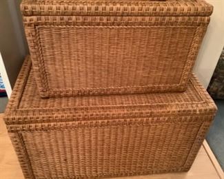 wicker trunks