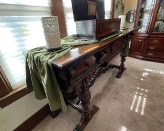 Antique BERKEY Console / Sideboard Table