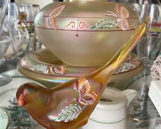 Hand Painted FENTON Glass 