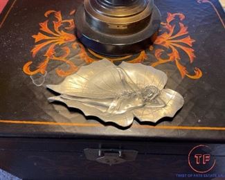 Vintage ELIAS Fine Pewter Art Nouveau Tray