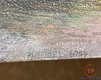 HANDEL TABLE LAMP - Reverse Painted Scenic Shade #6754 - Signed Base and Shade - EXCELLENT Original Condition - One Family