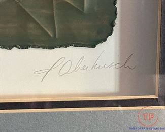 Original Signed Metal Art "Buttefly"