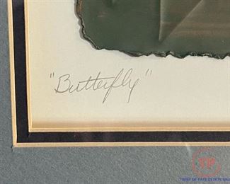 Original Signed Metal Art "Buttefly"