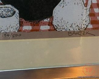 BARTEK Signed Serigraph "July Table - Haydn" - Limited Edition