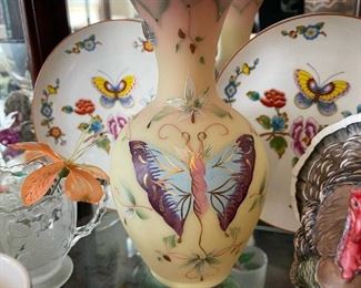 Hand Painted FENTON Glass 