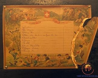 1890's 30" SUBLIME HARMONIE PICCOLO Music Box - 10 Airs - 3 Combs - 108 Teeth