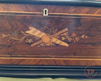 1890's 30" SUBLIME HARMONIE PICCOLO Music Box - 10 Airs - 3 Combs - 108 Teeth