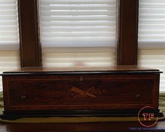 1890's 30" SUBLIME HARMONIE PICCOLO Music Box - 10 Airs - 3 Combs - 108 Teeth