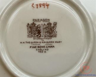 PARAGON Butterfly Handle Cup and Saucer