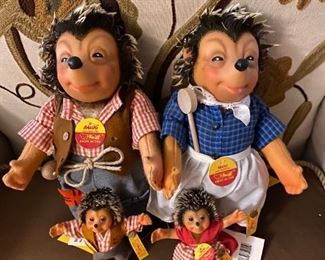 STEIFF Hedgehog Dolls - Mecki and Micki