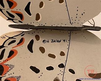 H ZUCKER Signed Butterfly Mobile