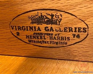 Henkel Harris Mahogany Chippendale Style Bachelors Chest