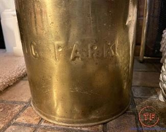 KRUG PARK Brass Dairy Container