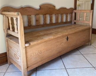 Primitive Worm Wood Bench