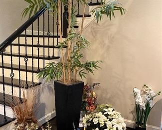 Artificial flowers. Prices vary.