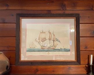 Great Color on This Beautiful Ship Print