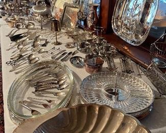 Assortment of Silver Plate to include Sheffield, Elkington and Rogers