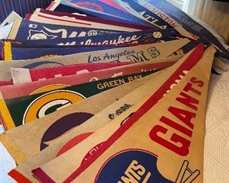 Vintage sports pennants- some oldie but goodies!