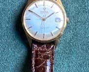 Men's Omega Seamaster DeVille automatic wrist watch.  18 Kt case and back in running order. 