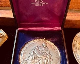 Sterling medallion 