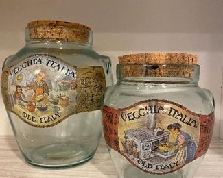 Decorative glass jars