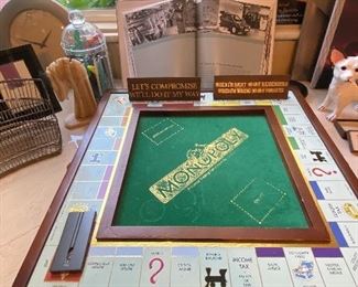 Monopoly wood game board