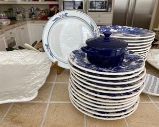 Blue & white dishes