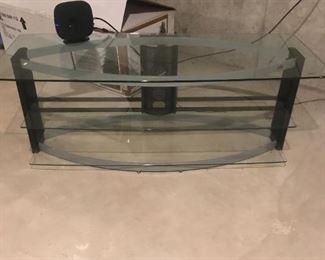 GLASS TV STAND TABLE